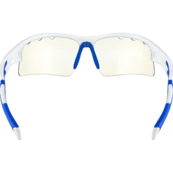 Occhiali da sole AZR Huez Blanche Vernie Bleue Photochromique Bleue