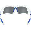 Occhiali da sole AZR Huez Blanche Vernie Bleu Bleu Miroir