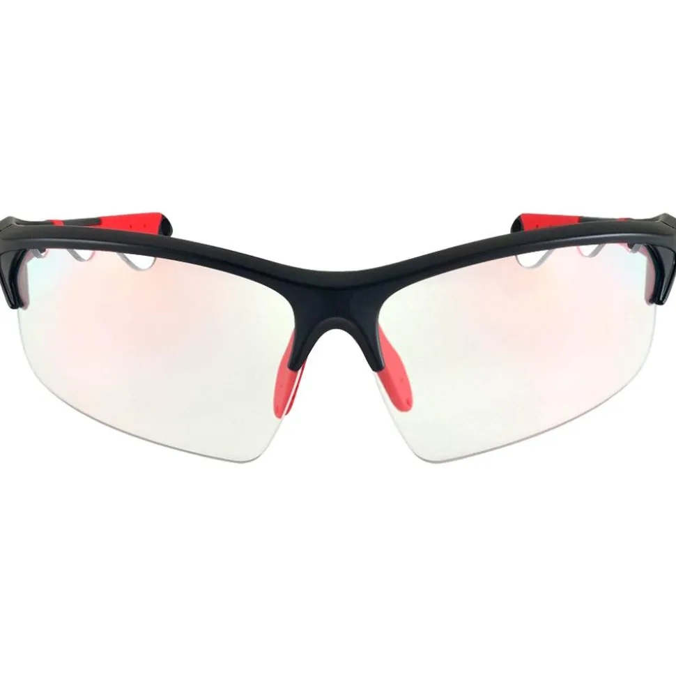 Occhiali da sole AZR Huez Noire Mat Rouge Photochromique Irisé Rouge