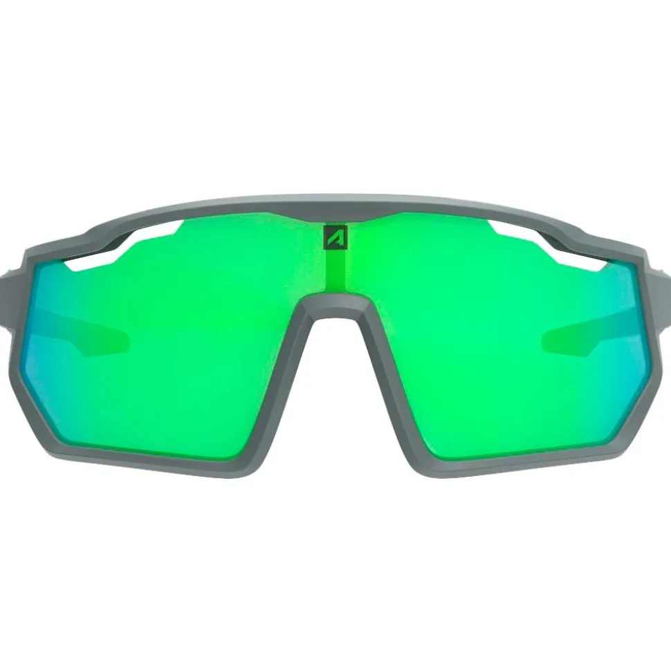 Occhiali da sole AZR Pro Race Jr Rx Carbone Mate Vert Multicouche