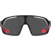 Occhiali da sole AZR Pro Race Mini Junior Noire Mat Rouge Multicouche Rouge