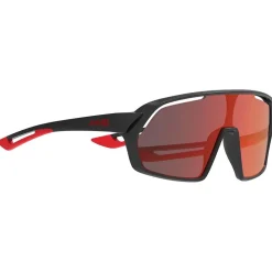 Occhiali da sole AZR Pro Race Mini Junior Noire Mat Rouge Multicouche Rouge