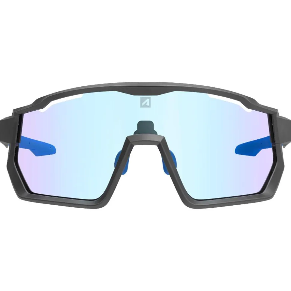 Occhiali da sole AZR Pro Race Rx Noire Mate Photochromique Irisé Bleue