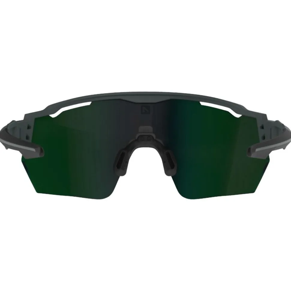 Occhiali da sole AZR Race Rx Carbone Mate Noire Multicouche Vert
