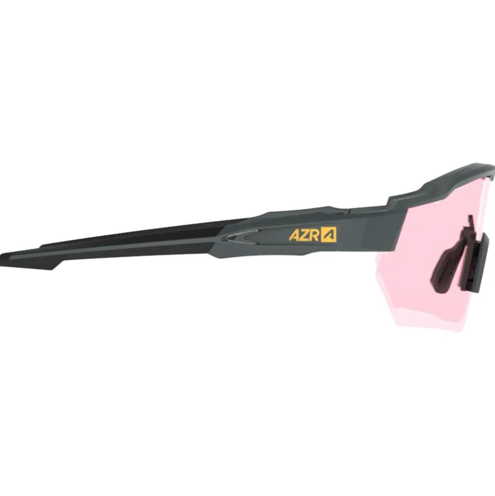 Occhiali da sole AZR Race Rx Carbone Mat Noire Photochromique Irisé Rouge