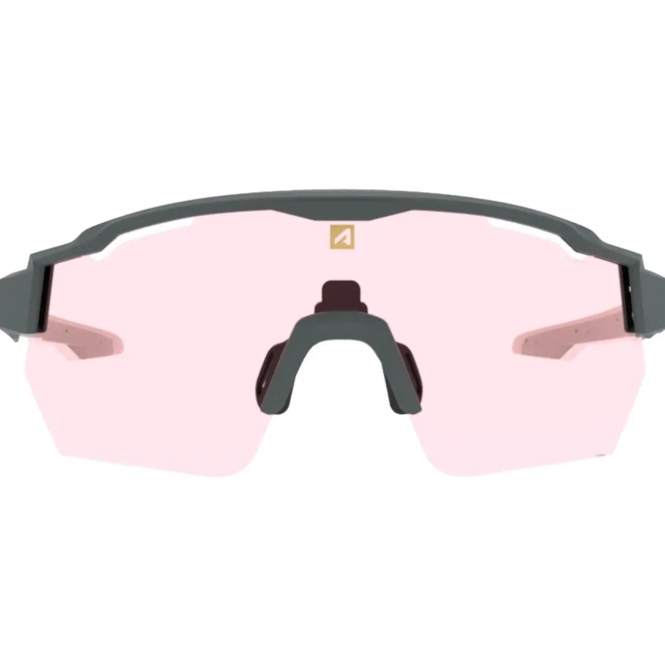 Occhiali da sole AZR Race Rx Carbone Mat Noire Photochromique Irisé Rouge