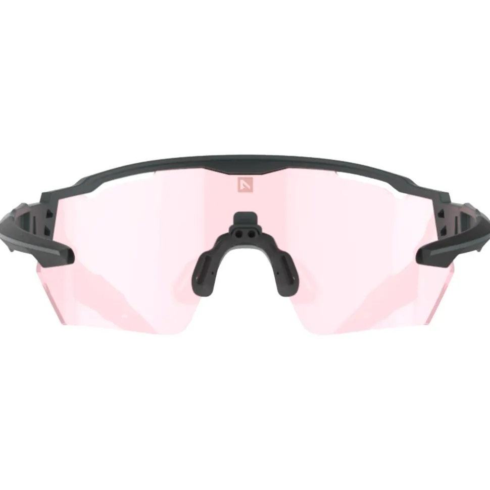 Occhiali da sole AZR Race Rx Carbone Mat Noire Photochromique Irisé Rouge