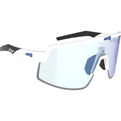 Occhiali da sole AZR Speed Rx Blanche Mate Noir Photochromique Irisé Bleu