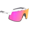 Occhiali da sole AZR Speed Rx Blanche Vernie Grise Photochromique Irisé Rose
