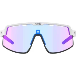 Occhiali da sole AZR Speed Rx Blanche Vernie Grise Photochromique Irisé Rose