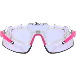 Occhiali da sole AZR Speed Rx Blanche Vernie Grise Photochromique Irisé Rose