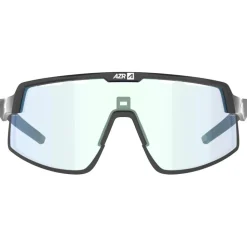 Occhiali da sole AZR Speed Rx Noire Vernie Photochromique Irisé Bleu