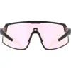 Occhiali da sole AZR Speed Rx Noire Mate Photochromique Irisé Rouge