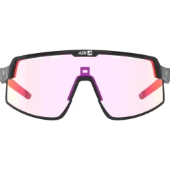 Occhiali da sole AZR Speed Rx Noire Mate Photochromique Irisé Rouge
