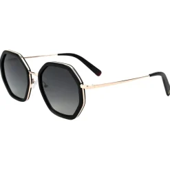 Occhiali da sole Binocle Eyewear Angela Shiny Gold Black Gradient Grey Polarized