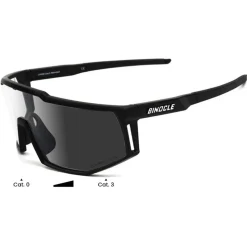 Occhiali da sole Binocle Eyewear Horizon Shiny Black Tanslucide Grey Photo