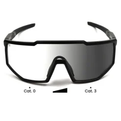 Occhiali da sole Binocle Eyewear Horizon Shiny Black Tanslucide Grey Photo