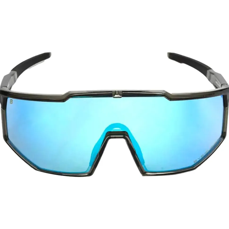 Occhiali da sole Binocle Eyewear Horizon Shiny Grey Ice Blue Mirror Polarized