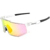 Occhiali da sole Binocle Eyewear Horizon Shiny Translucide Pink Mirror Polarized