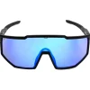 Occhiali da sole Binocle Eyewear Horizon Shiny Black Blue Mirror Polarized