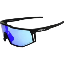 Occhiali da sole Binocle Eyewear Horizon Shiny Black Blue Mirror Polarized