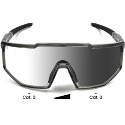 Occhiali da sole Binocle Eyewear Horizon Shiny Grey Translucide Grey Photo
