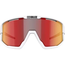 Occhiali da sole Bliz Fusion Matt White Smoke Red Multi