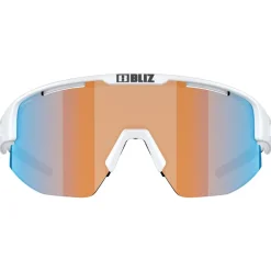 Occhiali da sole Bliz Matrix Matt White Nano Optics Nordic Orange Blue Mirror