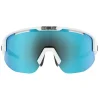 Occhiali da sole Bliz Matrix Small Matt White Smoke Blue Mirror