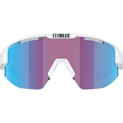 Occhiali da sole Bliz Matrix Small Matte White Nano Optics Nordic Light Begonia Violet Blue Multi