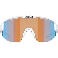 Occhiali da sole Bliz Matrix Small Matte White Nano Optics Nordic Light Coral Orange Blue Multi
