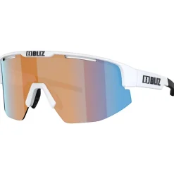 Occhiali da sole Bliz Matrix Small Matte White Nano Optics Nordic Light Coral Orange Blue Multi