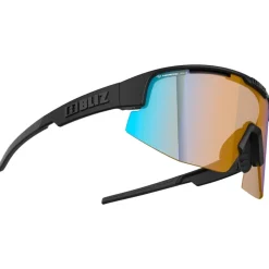 Occhiali da sole Bliz Matrix Small Matte Black Nano Optics Nordic Light Coral Orange Blue Mirror