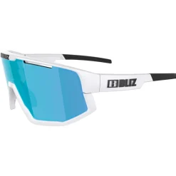 Occhiali da sole Bliz Vision White Smoke W Blue Mirror