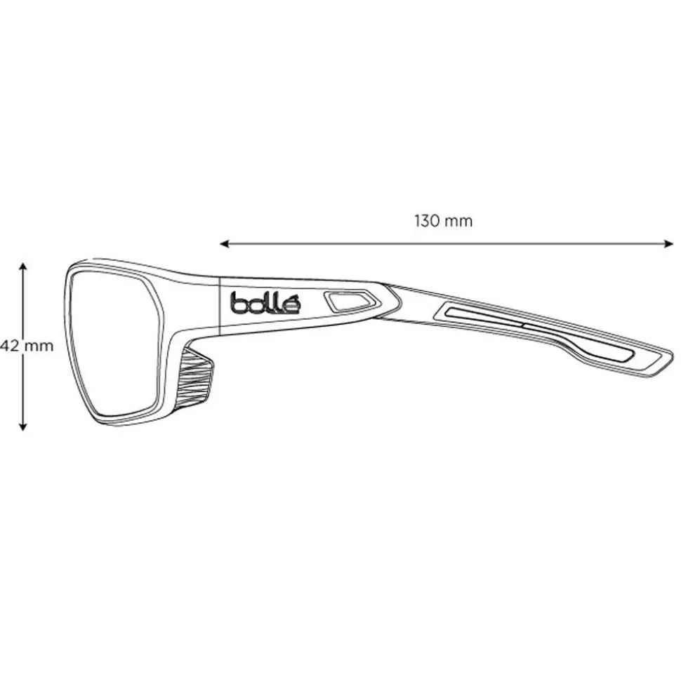 Occhiali da sole Bollé Airfin Black Matte Blue Tns Polarized