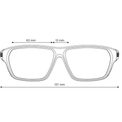 Occhiali da sole Bollé Airfin White Matte Grey Volt+ Offshore Polarized