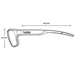 Occhiali da sole Bollé Status Light Grey Frost Volt+ Offshore Polarized