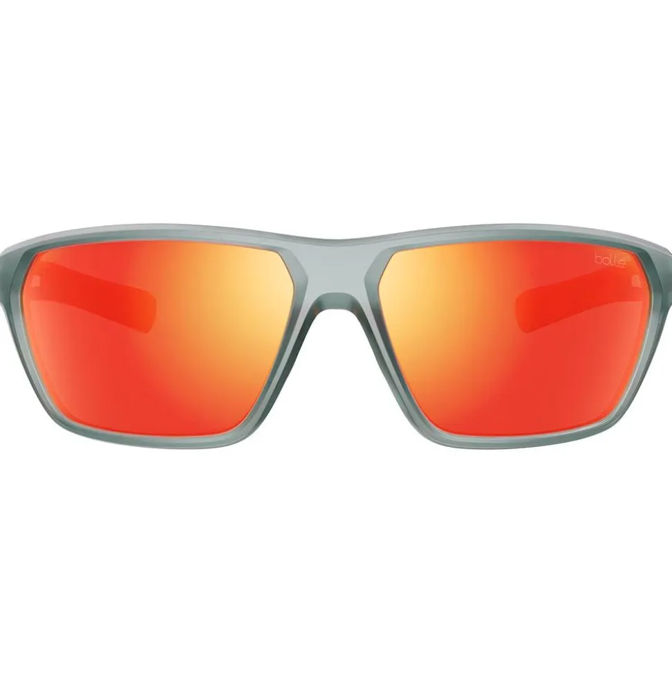 Occhiali da sole Bollé Terrus Hunter Green Frost Sunrise Polarized