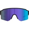 Occhiali da sole Cebe Outflow 2 Lite Matte Black Cameleon Grey Purple Revo