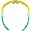 Occhiali da sole Cebe S'Track Vision Translucent Neon Yellow Blue Zone Vario Rose Cat.1-3 Silver