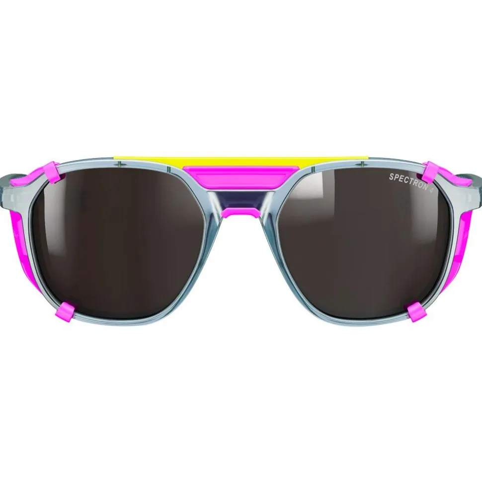 Occhiali da sole Julbo Slack Cover Translucide Brillant Bleu Rose Fluo Spectron 4