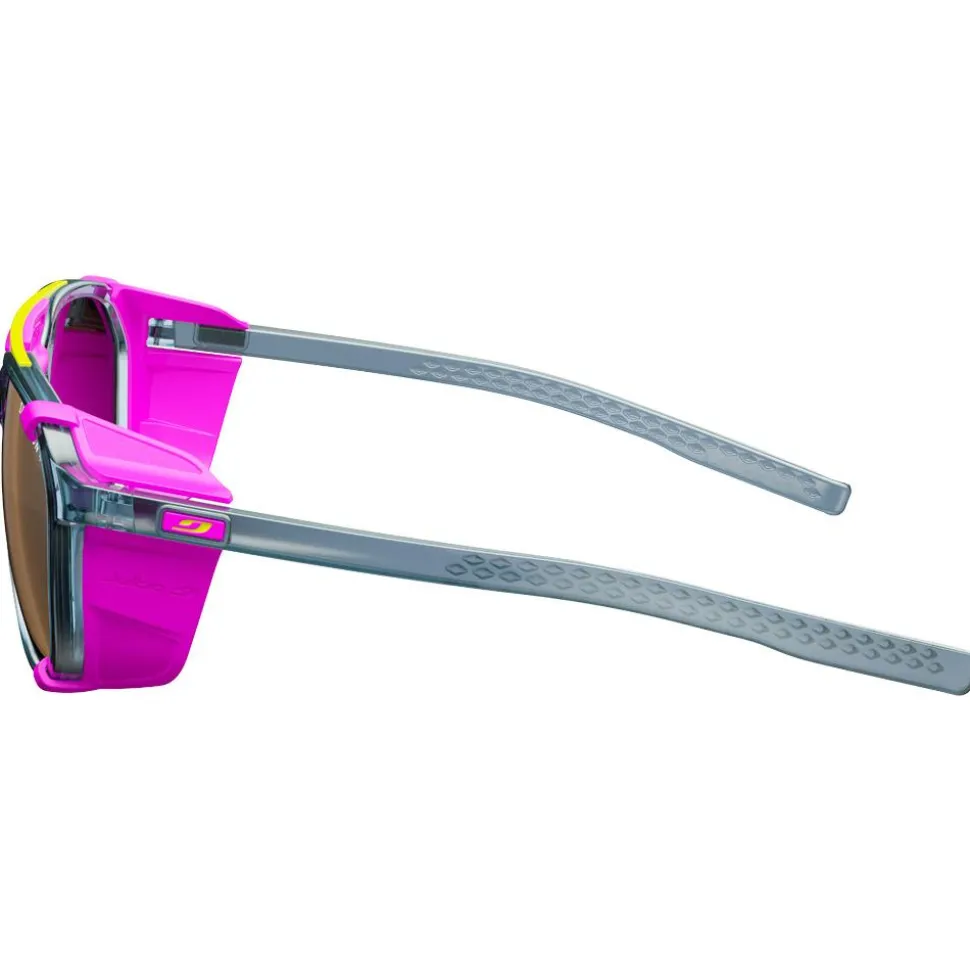 Occhiali da sole Julbo Slack Cover Translucide Brillant Bleu Rose Fluo Spectron 4
