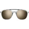 Occhiali da sole Julbo Slack Translucide Brillant Gris Bleu Mat Spectron 3 Polarized