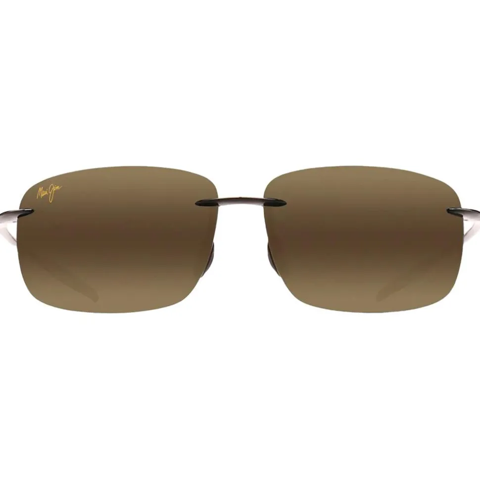 Occhiali da sole Maui Jim Breakwall Noir Brillant Bronze