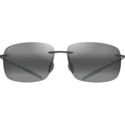 Occhiali da sole Maui Jim Breakwall Shiny Transparent Light Grey Neutral Grey MauiPure