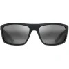 Occhiali da sole Maui Jim Byron Bay Black Matte Rubber Grey