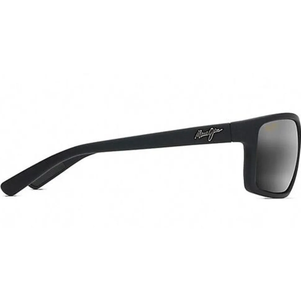 Occhiali da sole Maui Jim Byron Bay Black Matte Rubber Grey