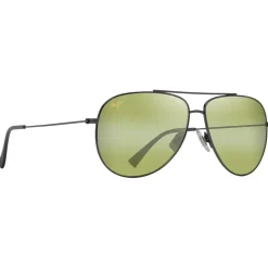 Occhiali da sole Maui Jim Hauoli XL Ruthénium Foncé Brillant Maui HT MauiPure