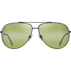 Occhiali da sole Maui Jim Hauoli XL Ruthénium Foncé Brillant Maui HT MauiPure