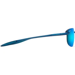 Occhiali da sole Maui Jim Hookipa Ultra Asian Fit Metal Matte Blue Blue Hawaii MauiUltra